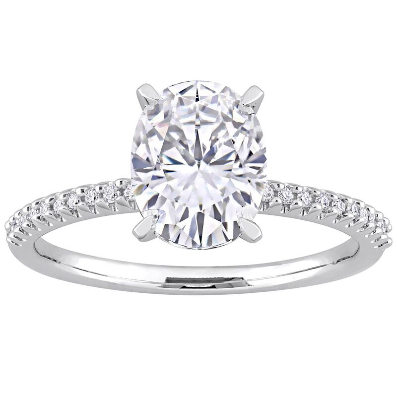 ステラ グレース レディース アクセサリー リング Stella Grace 14k White Gold 1/10 Carat.W Diamond & Lab-Created White Sapphirengagement Ring 14k White Gold ホワイト