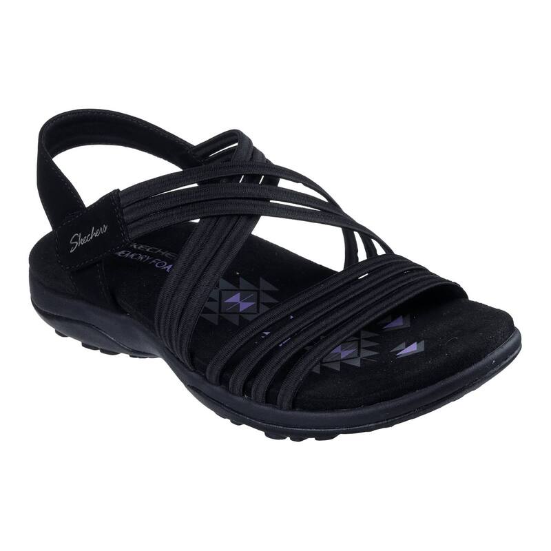 スケッチャーズ レディース シューズ サンダル Skechers Reggae Slim Sunnyside 2.0 Women'sandals Black ブラック