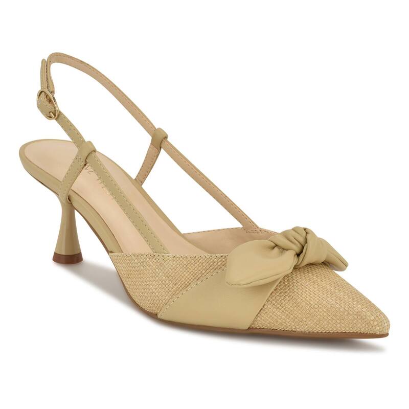 ナインウェスト レディース シューズ パンプス Nine West Reaba Women'stylish Slingback Pumps Natural