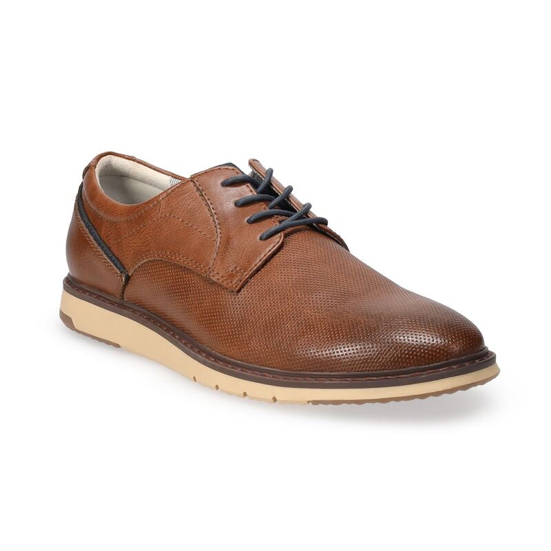 ソノマ メンズ シューズ オックスフォード Sonoma Goods For Life Wendl Freer Test Men's Memory Foam Casual Oxfords Cognac