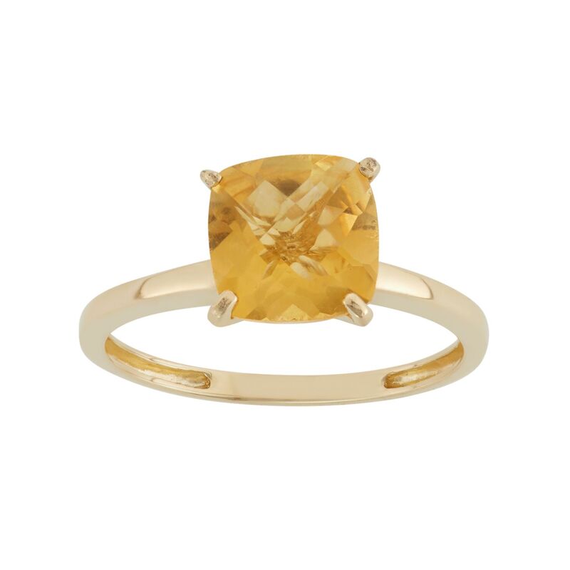 アンブランデッド レディース アクセサリー リング Unbrandedesigns by Gioelli Citrine 10k Gold Ring Orange オレンジ|ReVida 店