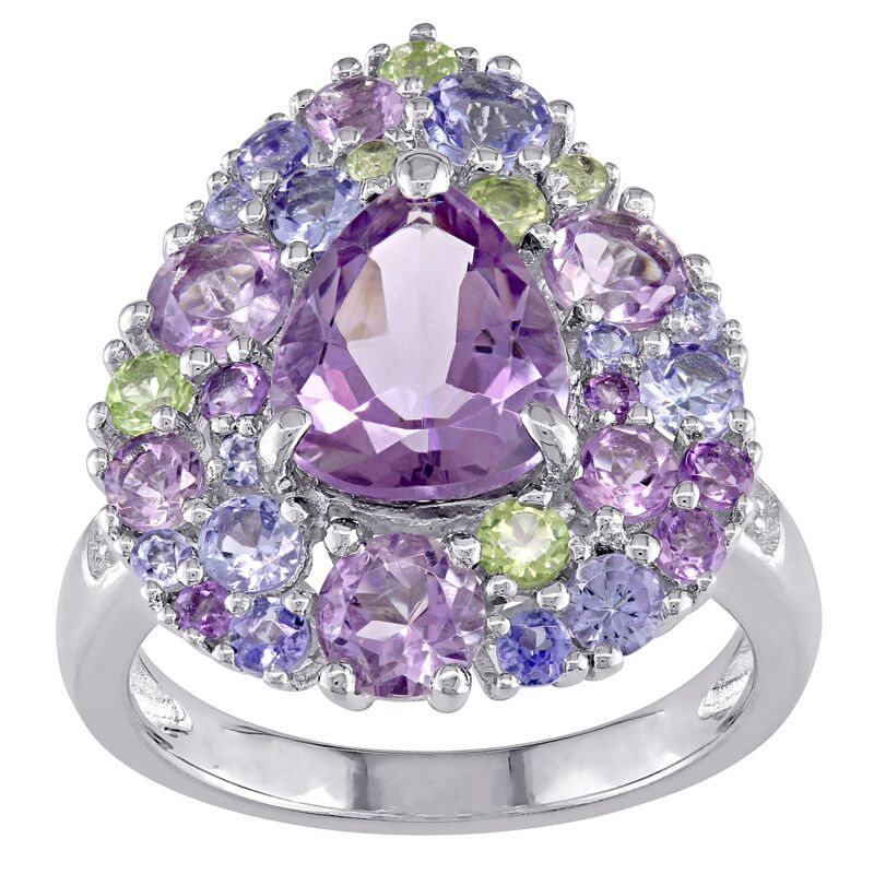 ステラ グレース レディース アクセサリー リング Stella Grace Sterling Silver Multi Gemstone & Diamond Accent Cocktail Ring Sterling Silver シルバー｜ReVida 店