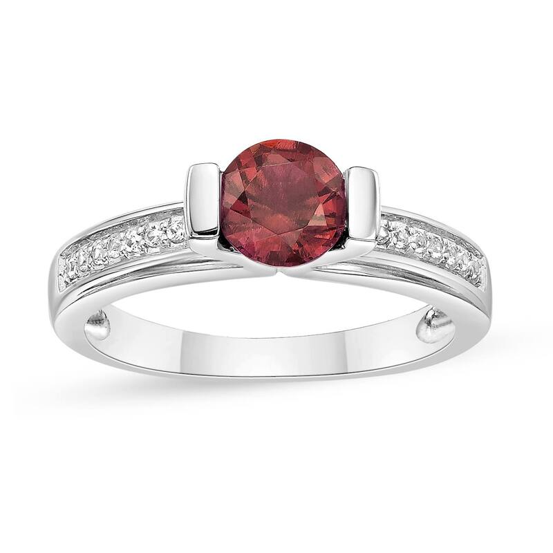 Gemminded レディース アクセサリー リング Gemminded Sterling Silver Lab-Created Gemstone & Lab-Created White Sapphire Ring Sterling Cruby ルビー|ReVida 店