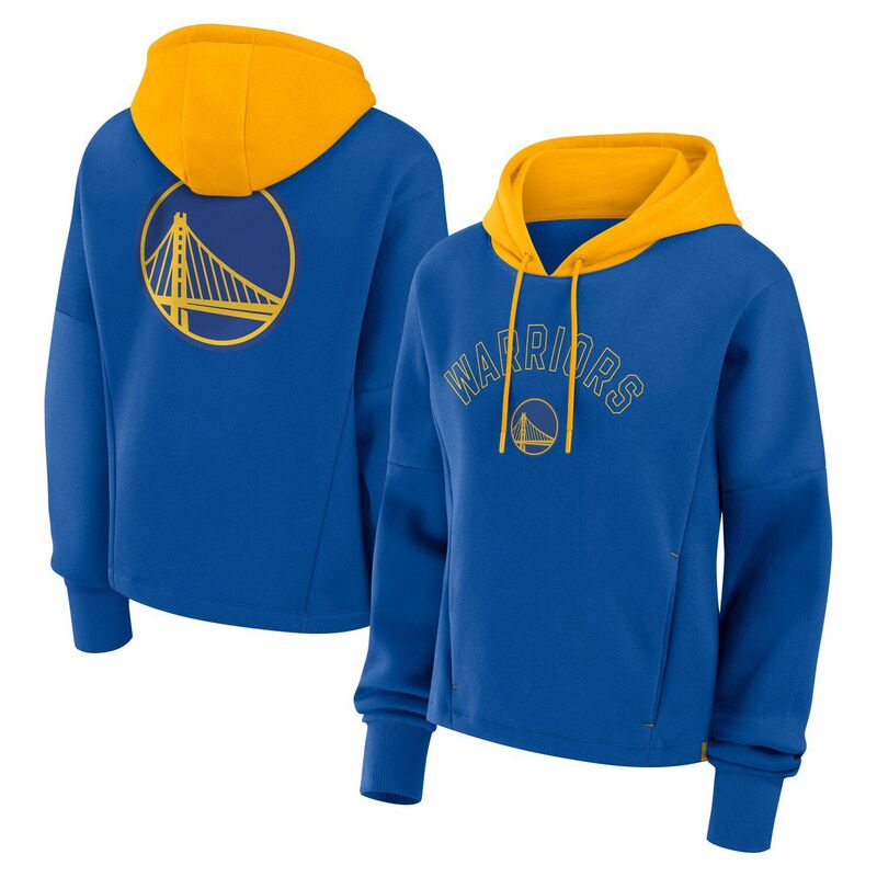 ファナティクス レディース トップス Tシャツ パーカー Women's Fanatics Deep Royal Golden State Warriors Post Up Boxy Pullover Hoodie War Multi マルチカラー