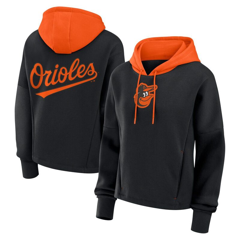ファナティクス レディース トップス Tシャツ パーカー Women's Fanatics Black Baltimore Orioles Oversized Legacy Favorite Spectator Pullover Hoodie Orl Black ブラック