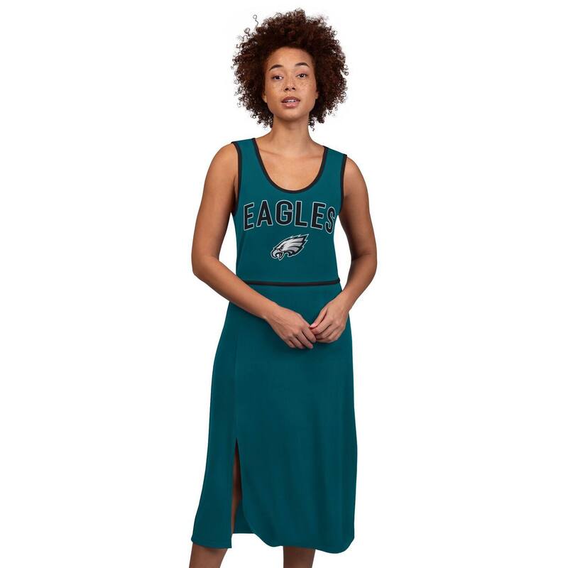 ジースリー フォーハー バイ カール バンクス レディース トップス ワンピース マキシ Women's G-III 4Her by Carl Banks Midnight Green Philadelphia Eagles Center Field Maxi Dress Eagreen グリーン