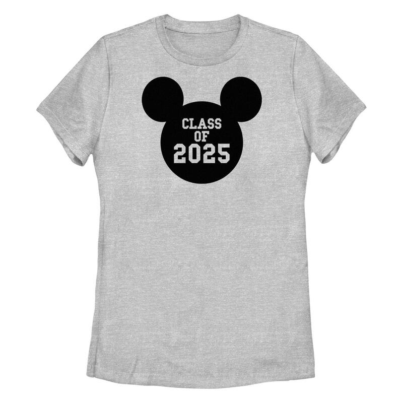 ディズニー レディース トップス Tシャツ グラフィック Disney's Mickey Mousears Class Of 2025 Juniors' Graphic Tee Athletic Heather ヘザー