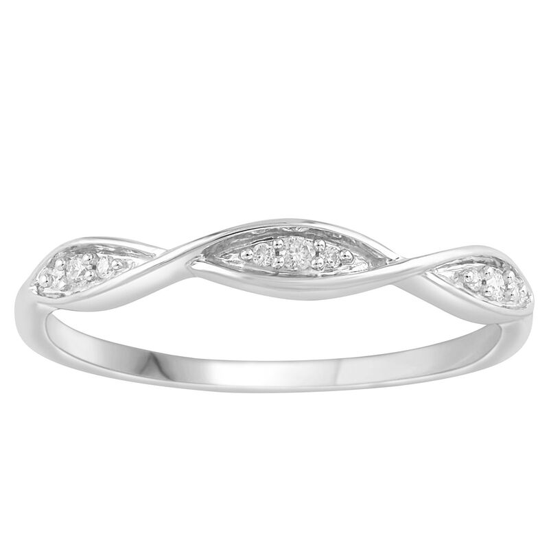 アンブランデッド レディース アクセサリー リング Unbranded 10k Goldiamond Accentwist Band Ring White ホワイト｜ReVida 店