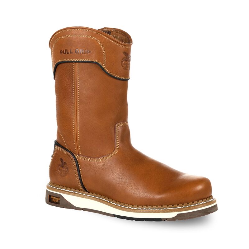 ジョージアブーツ メンズ シューズ ブーツ・レインブーツ Georgia Boots AMP LT Men\u0027s Wedge Work Boots Brown 赤銅色