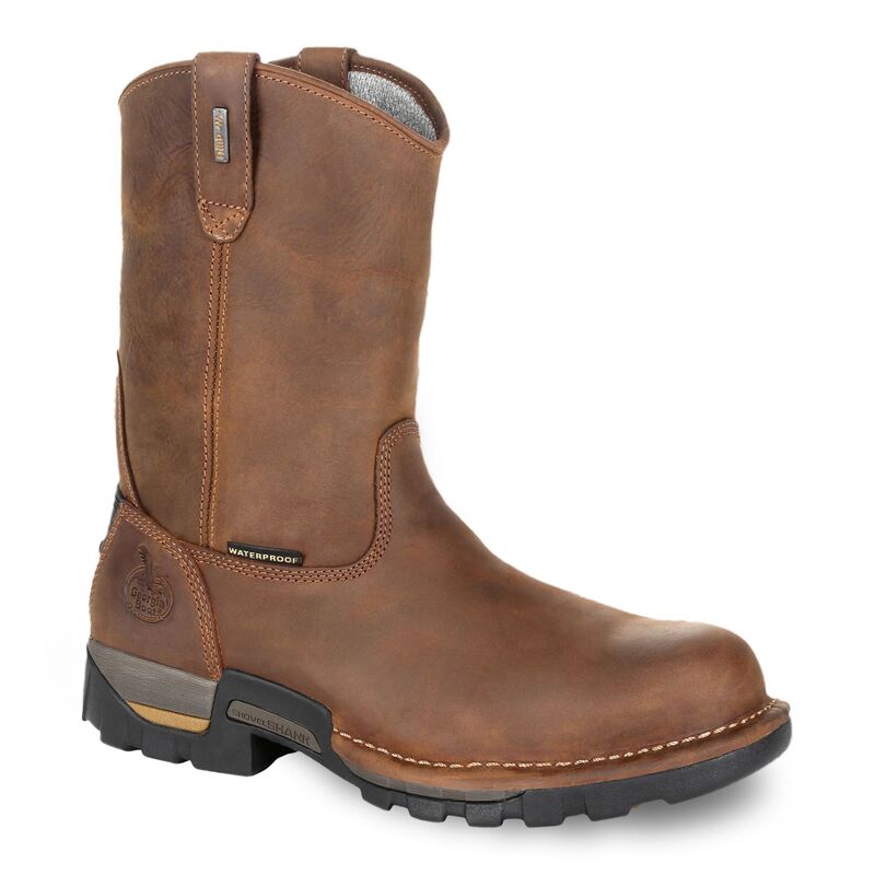 ジョージアブーツ メンズ シューズ ブーツ・レインブーツ Georgia Boots Eagle One Men\u0027s Waterproof Work Boots Brown 赤銅色