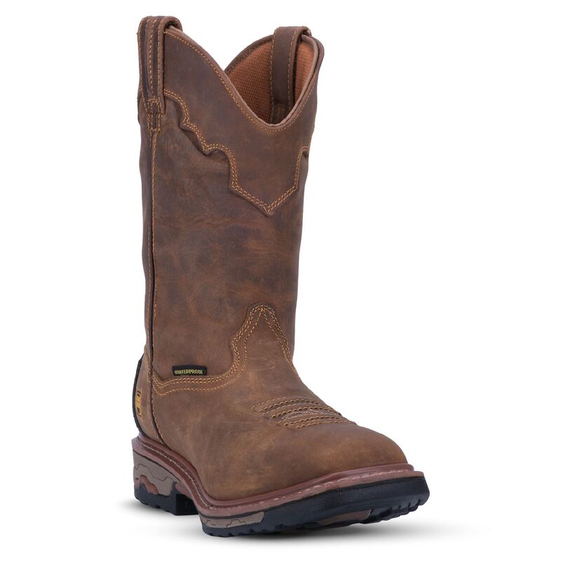 ダンポスト メンズ シューズ ブーツ・レインブーツ Tシャツ Dan Post Blayde Men's Waterproof Steel Toe Work Bootsaddle Tan タン