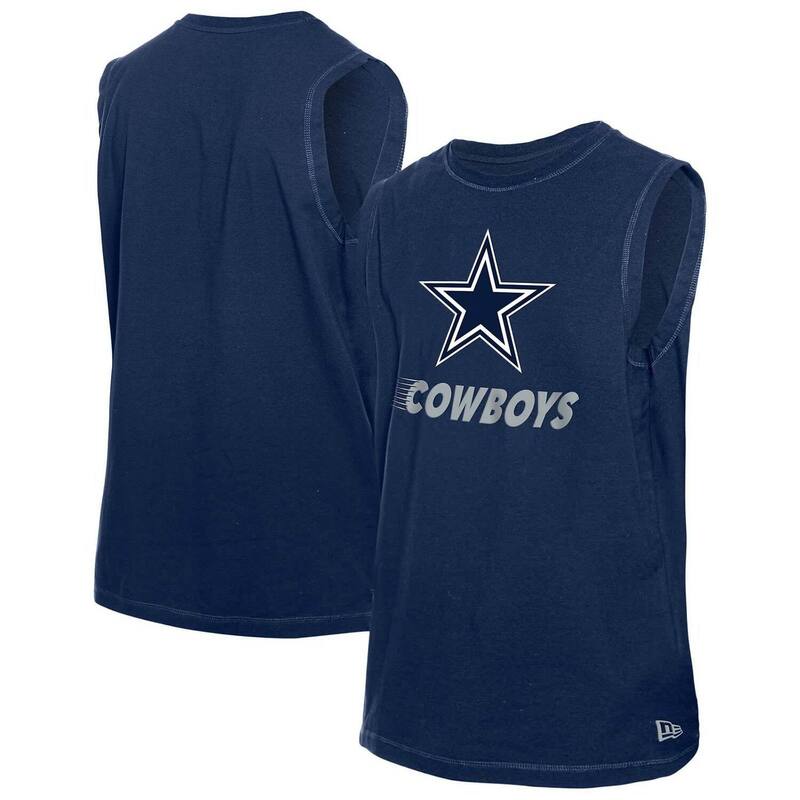 ニューエラ メンズ トップス Tシャツ Men's New Era Navy Dallas Cowboys Leisure Collection Muscle Tank Top Cow Navy ネイビー｜ReVida 店 11,146円