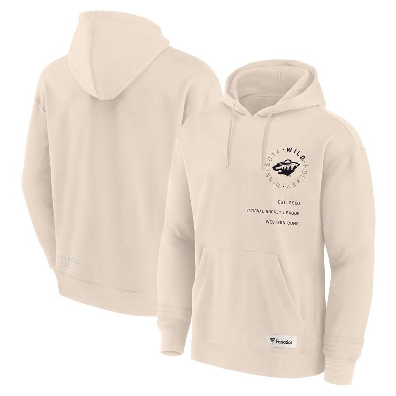 ファナティクス メンズ トップス Tシャツ パーカー Men's Fanatics Creaminnesota Wild Future Ground Info Pullover Hoodie Wld Beige ベージュ｜ReVida 店