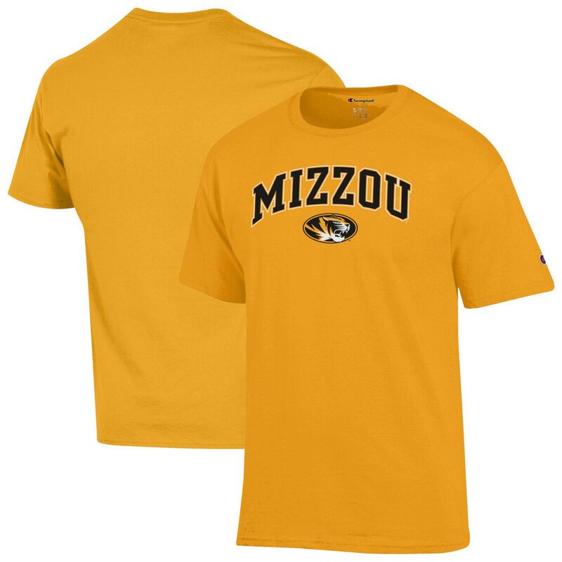 チャンピオン メンズ トップス Tシャツ ロゴ MenChampion Gold Missouri Tigers Arch Over Logo T-Shirt Msi Gold ゴールド