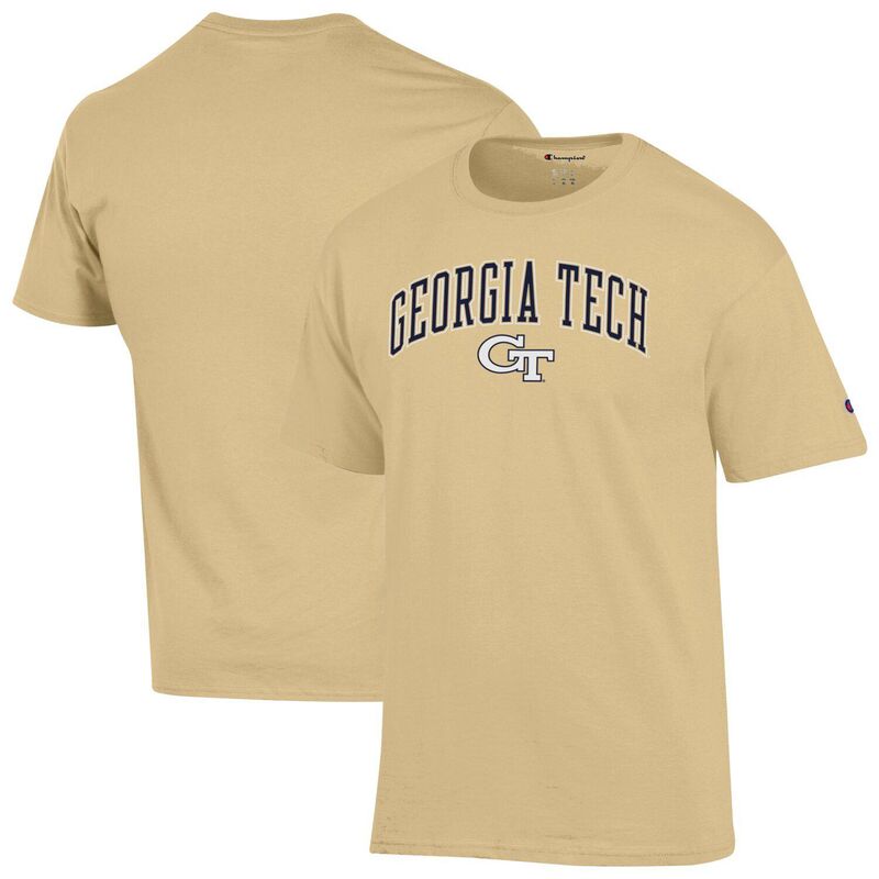 チャンピオン メンズ トップス Tシャツ ロゴ ジャケット MenChampion Gold Georgia Tech Yellow Jackets Arch Over Logo T-Shirt Nc2 Gold ゴールド