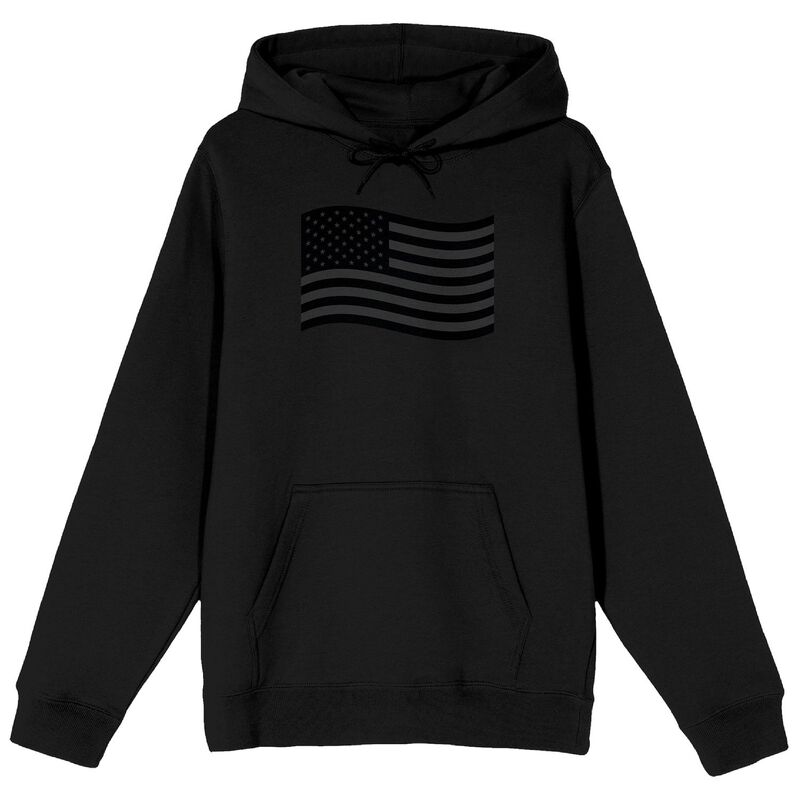 アニメキャラクター メンズ トップス Tシャツ パーカー Licensed Character Men's Dark Wavy Flag Hoodie Black ブラック｜ReVida 店
