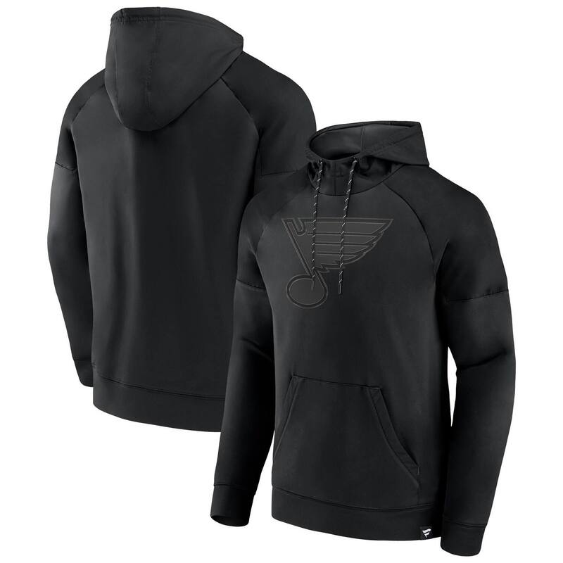 ファナティクス メンズ トップス Tシャツ パーカー Men's Fanaticst. Louis Blues Black Ice Defenderaglan Pullover Hoodie Blu Black ブラック｜ReVida 店