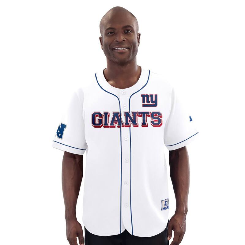 スターター メンズ トップス Tシャツ ジャージー Men'starter White New York Giants Relay Full-Button Baseball Jersey Gia White ホワイト