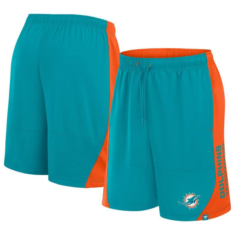 ファナティクス メンズ ボトムス ハーフパンツ・ショーツ ショートパンツ Men's Fanatics Aqua Miami Dolphins No Defense Shorts Dol Turq A アクア