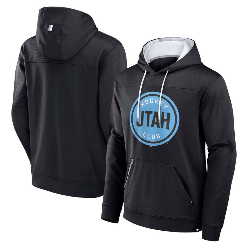 ファナティクス メンズ トップス Tシャツ パーカー Men's Fanatics Black Utahockey Club Defender Pullover Hoodie Ute Black ブラック 14,415円