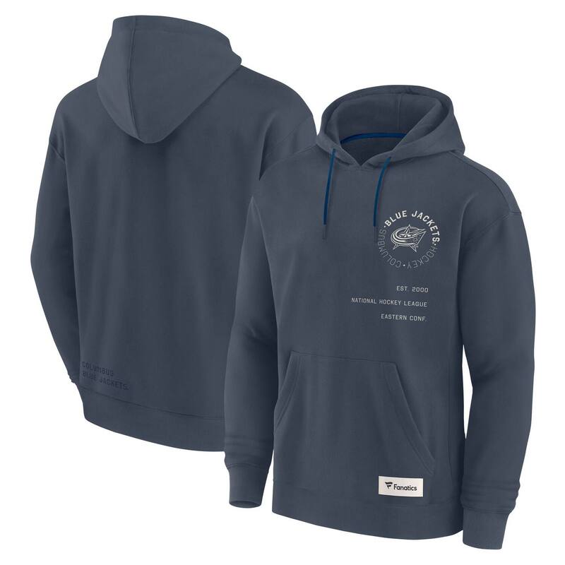ファナティクス メンズ トップス Tシャツ パーカー ジャケット Men's Fanatics Navy Columbus Blue Jackets Future Ground Info Pullover Hoodie Blj Navy ネイビー