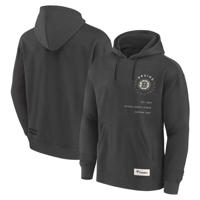 ファナティクス メンズ トップス Tシャツ パーカー Men's Fanatics Charcoal Boston Bruins Future Ground Info Pullover Hoodie Bsb Charco チャコール