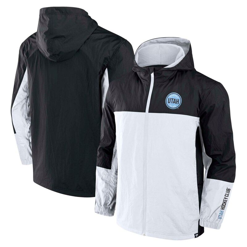 ファナティクス メンズ アウター ジャケット・ブルゾン パーカー Men's Fanatics Black Utahockey Club Crash the Net Full-Zip Hoodie Jacket Ute Black ブラック