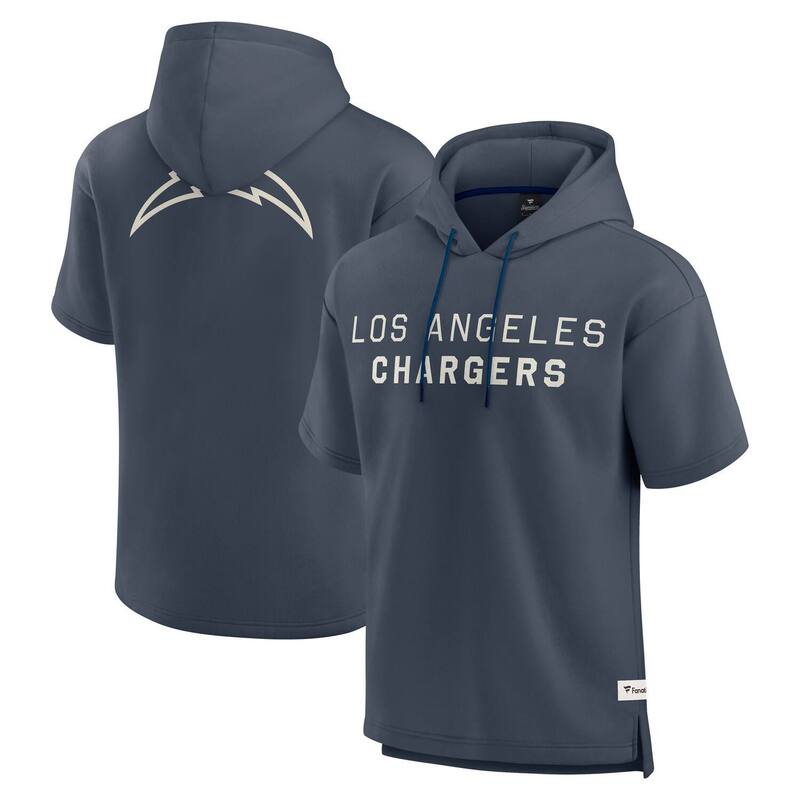 ファナティクス メンズ トップス Tシャツ パーカー Men's Fanatics Navy Los Angeles Chargers Elements Future Ground Lettering Short Sleeve Pullover Hoodie Chg Navy ネイビー｜ReVida 店 22,792円