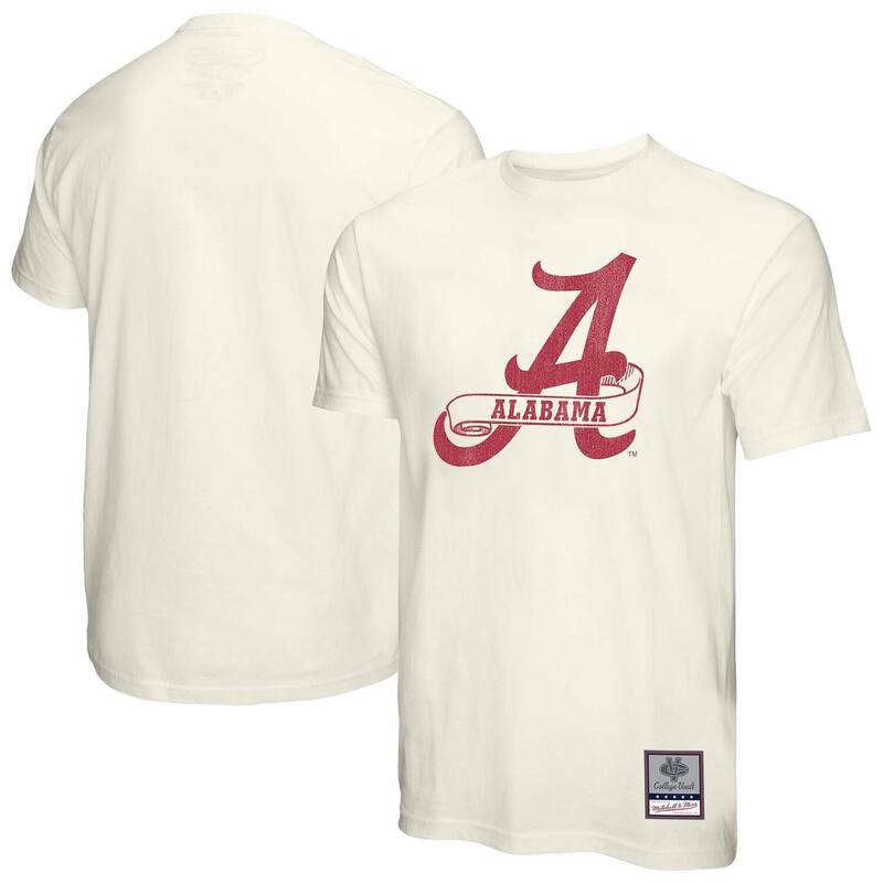 ミッチェル&ネス メンズ トップス Tシャツ ヴィンテージ Men's Mitchell & Ness Cream Alabama Crimson Tide Vintage Tone T-Shirt Ala Beige ベージュ