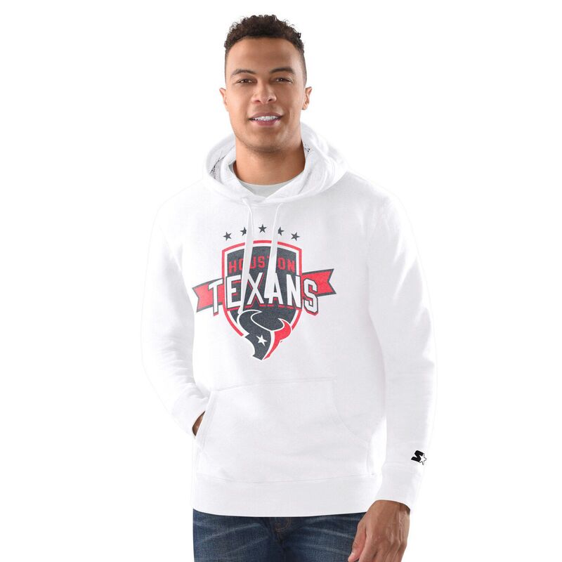 スターター メンズ トップス Tシャツ ヴィンテージ パーカー Men'starter White Houston Texans Vintage Pullover Hoodie Txs White ホワイト