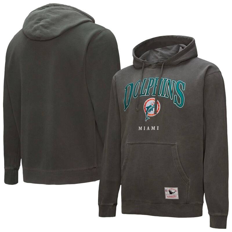 ミッチェル&ネス メンズ トップス Tシャツ パーカー Mitchell & Ness Gray Miami Dolphinslot Pullover Hoodie Dol Grey グレー