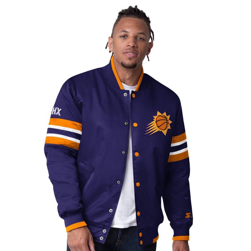 スターター メンズ アウター ジャケット・ブルゾン Men'starter Purple Phoenix Sunscout I Full-Snap Varsity Jacket Phx Purple パープル