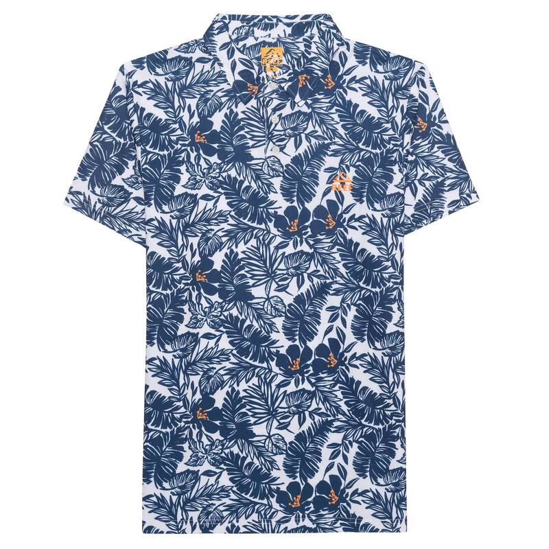 リーフ メンズ トップス Tシャツ ポロシャツ プリント Men's REEF Printed Wesland Polo Blue ブルー