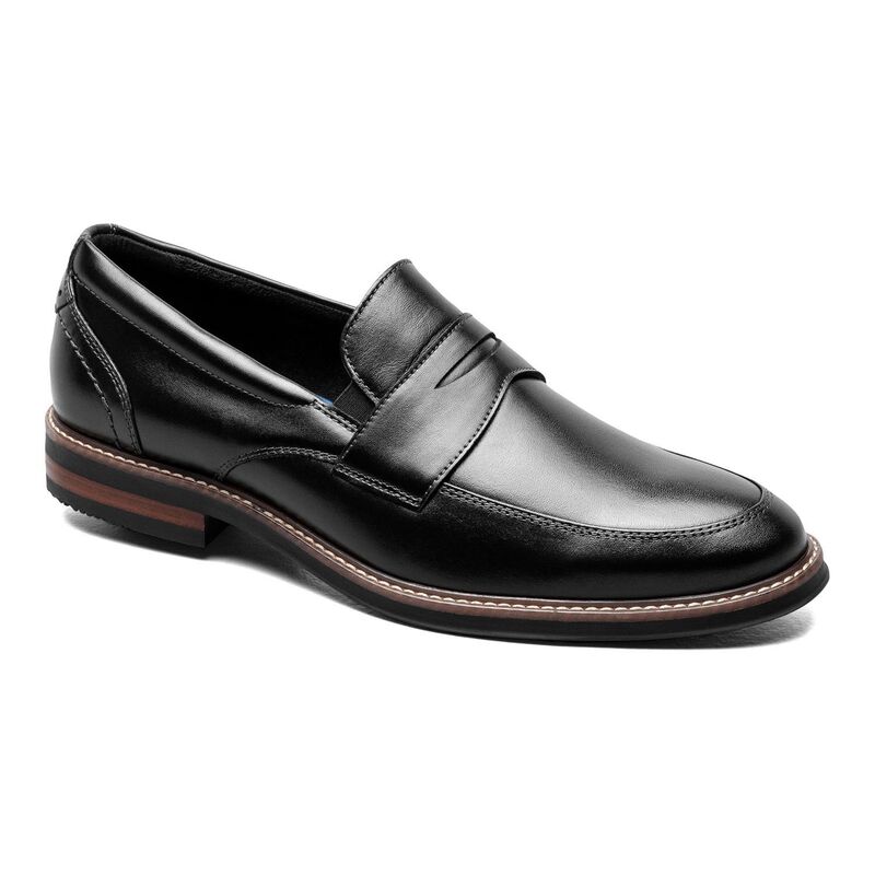 ノンブッシュ メンズ シューズ スリッポン・ローファー Nunn Bush Westfield Men's Moc Toe Penny Loafers Black ブラック|ReVida 店