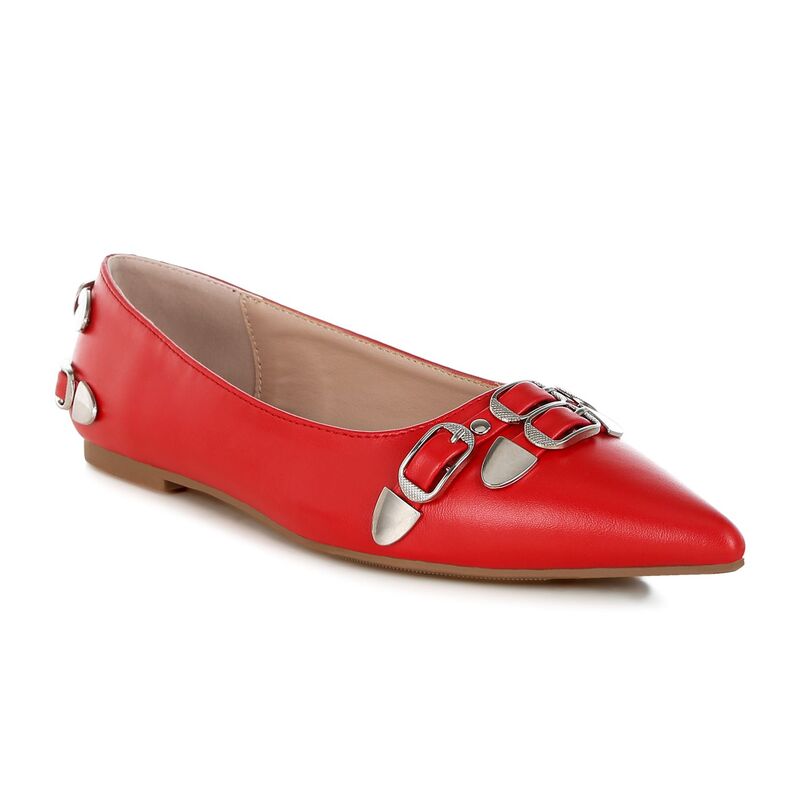 ロンドンラグ レディース シューズ サンダル London Rag Ballerinas Women's Flats Red レッド