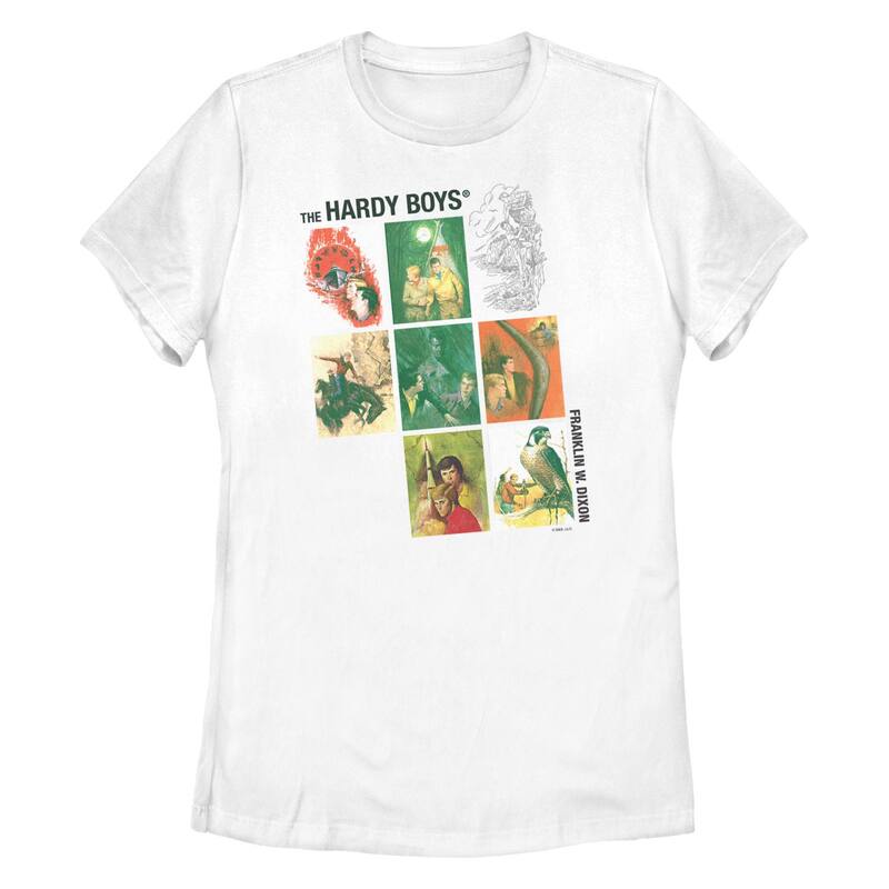 アニメキャラクター レディース トップス Tシャツ グラフィック Licensed Character Juniors' The Hardy Boys Action Scenes Graphic Tee White ホワイト