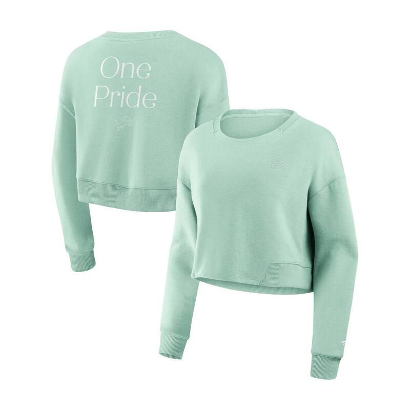 ファナティクス レディース トップス Tシャツ スウェット クロップド Women's Fanatics Mint Detroit Lionstudio Tri-Blend Cropped Pullover Sweatshirt Lns Multi マルチカラー