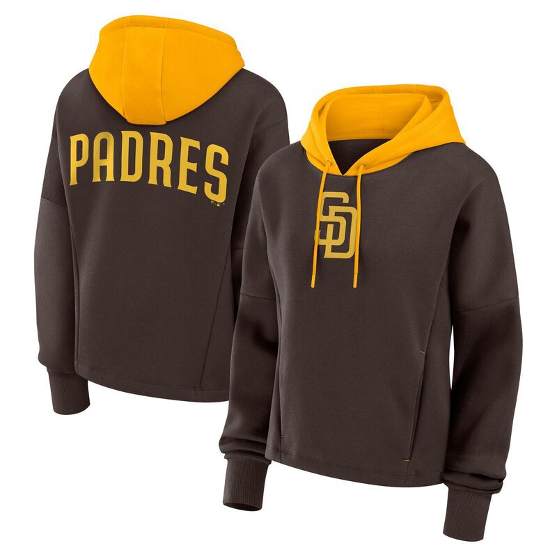 ファナティクス レディース トップス Tシャツ パーカー Women's Fanatics Brown San Diego Padres Oversized Legacy Favorite Spectator Pullover Hoodie Pad Brown ブラウン 15,606円