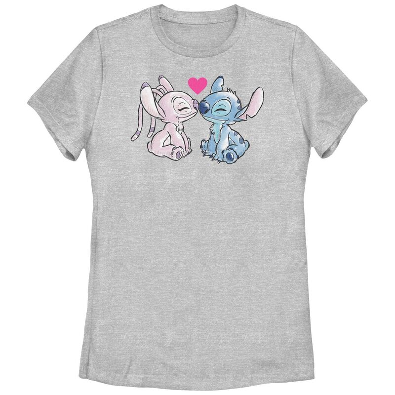 ディズニー レディース トップス Tシャツ グラフィック Disney's Lilo & Stitch You're My Angel Juniors' Graphic Tee Athletic Heather ヘザー