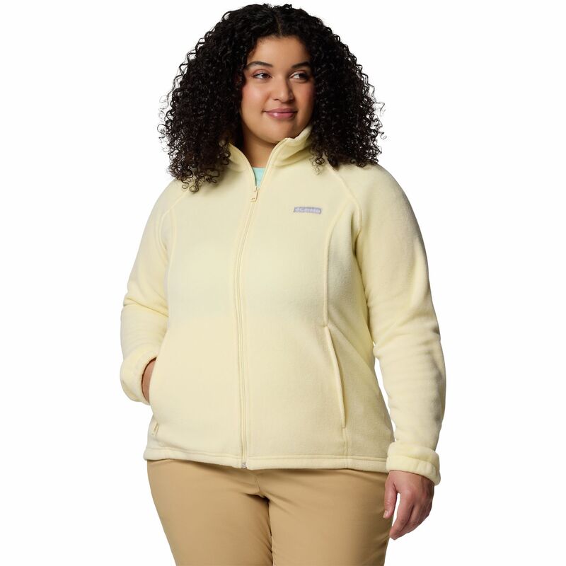 コロンビア レディース アウター ジャケット・ブルゾン プラスサイズ フリース Plusize Columbia Benton Springs Full-Zip Fleece Jacket Lemon Wash