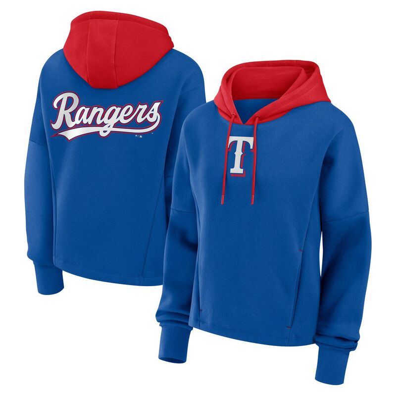 ファナティクス レディース トップス Tシャツ パーカー Women's Fanatics Royal Texas Rangers Oversized Legacy Favorite Spectator Pullover Hoodie Rgr Blue ブルー