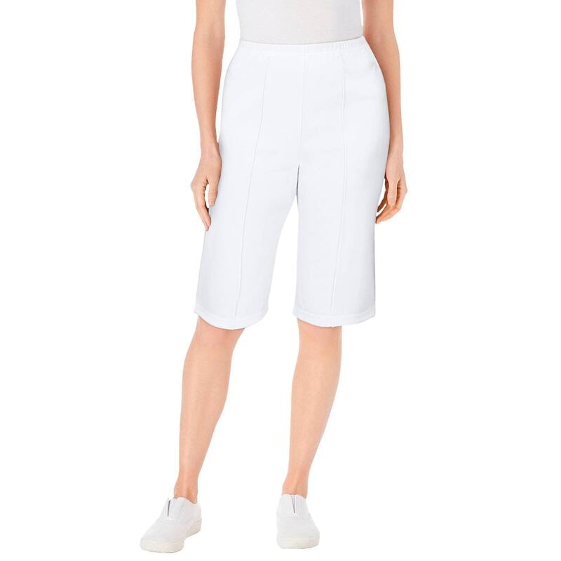 ウーマン ウィズイン レディース ボトムス ハーフパンツ・ショーツ プラスサイズ Woman Within Women's Plusize Bermuda Short White ホワイト