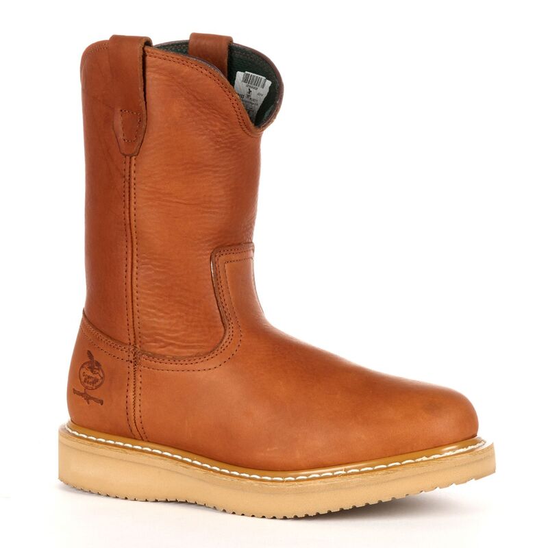 ジョージアブーツ メンズ シューズ ブーツ・レインブーツ Georgia Boots Farm & Ranch Men's 10-in. Wellington Work Boots Barracuda Gold ゴールド