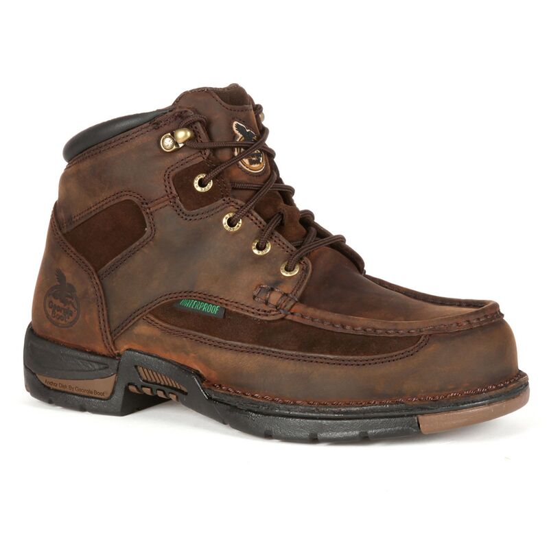 ジョージアブーツ メンズ シューズ ブーツ・レインブーツ Georgia Boots Athens Men's 6-in. Waterproof Work Boots Brown ブラウン｜ReVida 店