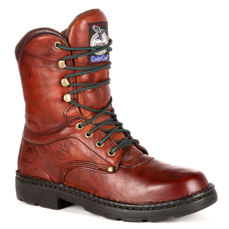 ジョージアブーツ メンズ シューズ ブーツ・レインブーツ Georgia Boots Eagle Light Men's 8-in. Work Boots Russet Wildwood