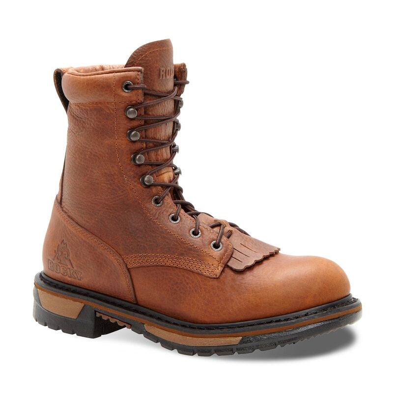 ロッキー メンズ シューズ ブーツ・レインブーツ レース Rocky Original Ride Lacer 8-in. Waterproof Western Men's Work Boots Tan Pitstop タン