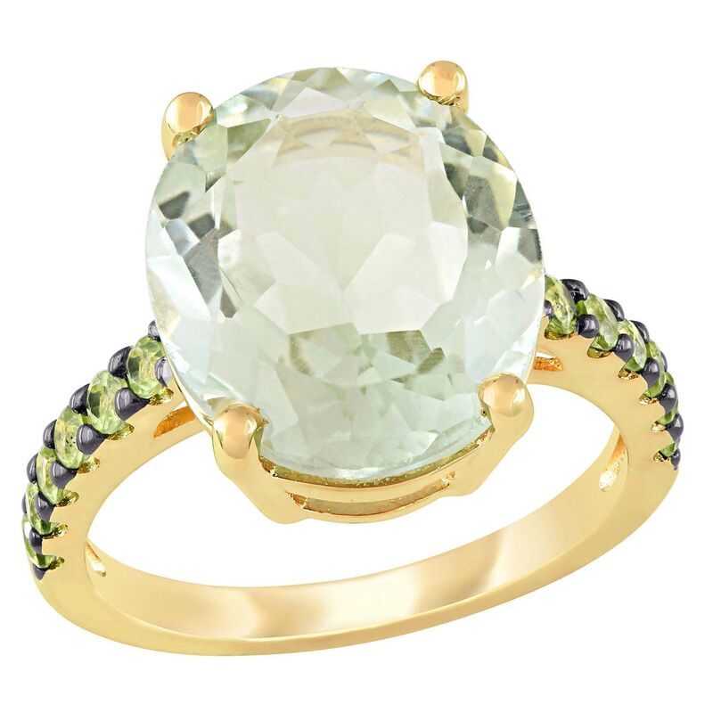 ステラ グレース レディース アクセサリー リング Stella Grace 18K Gold Over Silver Green Quartz & Peridot Cocktail Ringold Tone ゴールド