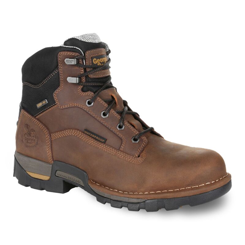ジョージアブーツ メンズ シューズ ブーツ・レインブーツ アンクル Georgia Boots Eagle One Men\u0027s Waterproof Ankle Work Boots Brown 赤銅色