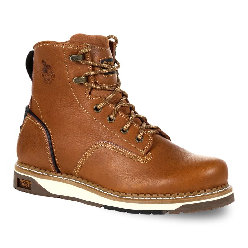 ジョージアブーツ メンズ シューズ ブーツ・レインブーツ アンクル Georgia Boots AMP LT Men's Wedge Ankle Work Boots Brown ブラウン