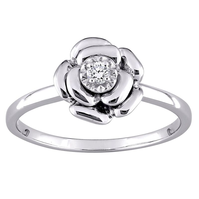 ステラ グレース レディース アクセサリー リング Stella Grace Sterling Silver Diamond Accent Flowering Sterling シルバー｜ReVida 店 75,240円